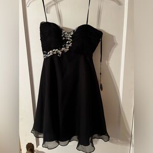 Black Strapless Cocktail